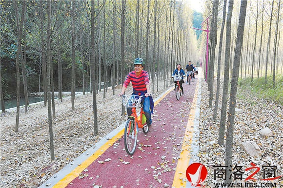 后灣村有專門的公共自行車服務點，有許多條修建漂亮的自行車道，無論什么季節(jié)騎車暢游在村子中間，都是一種極其愉悅的享受。