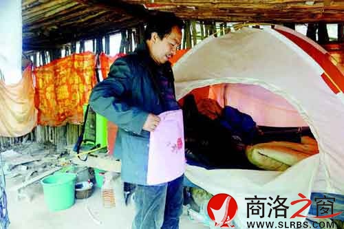 王占民山上的小木屋。